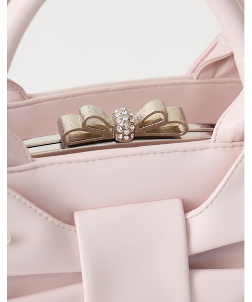 mellfy memory(メルフィーメモリー)の「Mellfy pearl ribbon kiss-lock bag(ハンドバッグ・レディース・ピンク/ベビーピンク・FREE)」の16枚目の写真