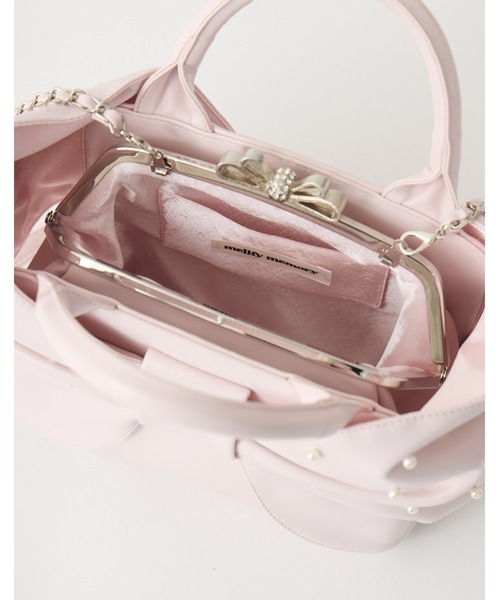 mellfy memory(メルフィーメモリー)の「Mellfy pearl ribbon kiss-lock bag(ハンドバッグ・レディース・ピンク/ベビーピンク・FREE)」の18枚目の写真