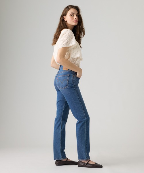 Levi's(リーバイス)の「Levi's/リーバイス 501(R) ORIGINAL ジーンズ FOR WOMEN ミディアムインディゴ(デニムパンツ・レディース・インディゴブルー・27inch/26inch/25inch/24inch/28inch/23inch)」の3枚目の写真