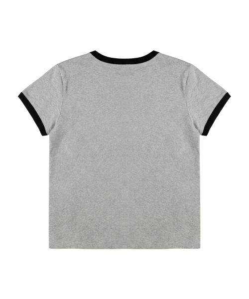 SAINTPAIN（セイントペイン）の「SPレタリングスタークロップリンガーティーシャツメランジグレー（Tシャツ/カットソー・レディース・その他・FREE）」の2枚目の写真