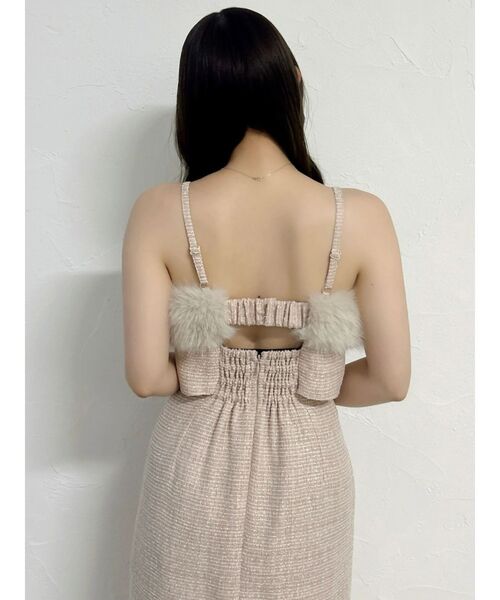 dazzlin(ダズリン)の「ファーライクレイヤードキャミワンピース(ワンピース・レディース・モカ/ピンク/アイボリー・MEDIUM/SMALL)」の17枚目の写真