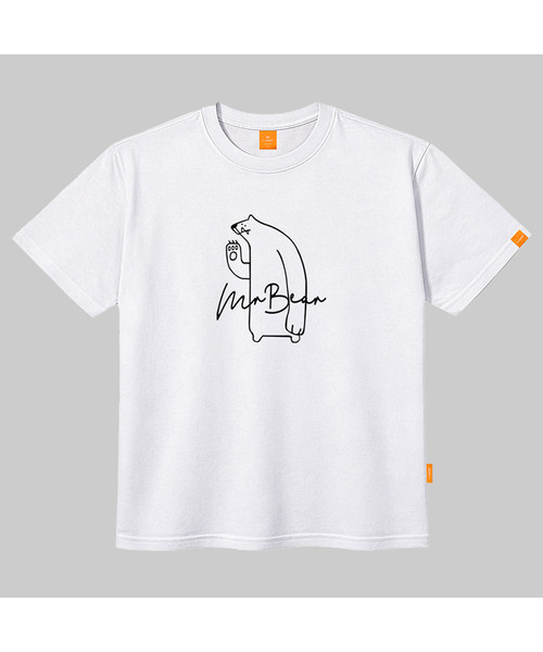 LLAMO(エラモ)の「ミスターベア 半袖Tシャツ 男女共用 ビッグサイズ S 4XL(Tシャツ/カットソー・レディース・ホワイト/ブラック/グレー/ピンク・SMALL/MEDIUM/LARGE/X-LARGE/2XL/4XL/3XL)」の2枚目の写真