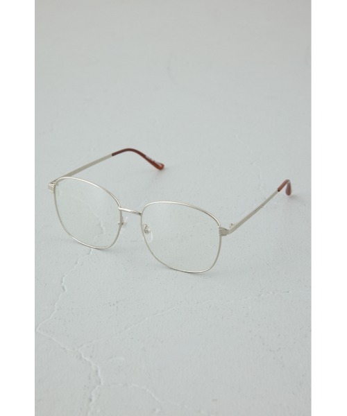 AZUL by moussy（アズールバイマウジー）の「ラウンドメタルグラス（メガネ・レディース・シルバー/ゴールド・FREE）」の4枚目の写真