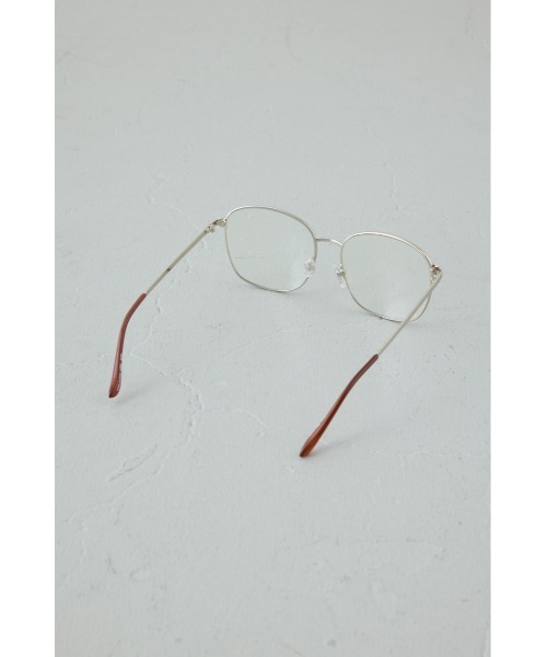 AZUL by moussy（アズールバイマウジー）の「ラウンドメタルグラス（メガネ・レディース・シルバー/ゴールド・FREE）」の6枚目の写真