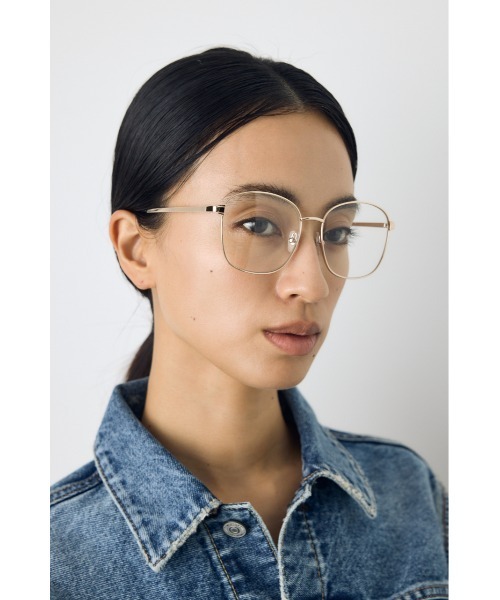 AZUL by moussy（アズールバイマウジー）の「ラウンドメタルグラス（メガネ・レディース・シルバー/ゴールド・FREE）」の10枚目の写真