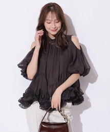 Mystrada（マイストラーダ）の「裾フリルブラウス（シャツ/ブラウス・レディース）」