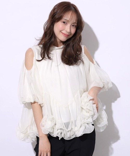 Рос фрил блаус (Rose frill blouse)