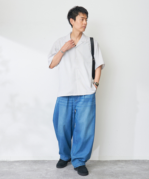 B.C STOCK(ベーセーストック)の「Assort Print S/Sシャツ(シャツ/ブラウス・メンズ・ブラック/ホワイト・LARGE/MEDIUM)」の6枚目の写真
