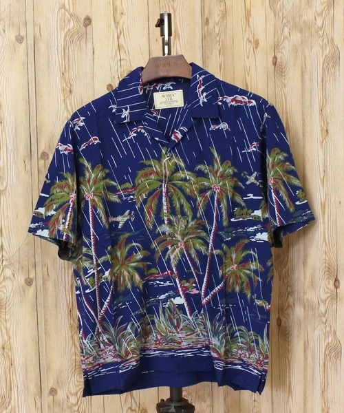 AVIREX(アヴィレックス)の「ALOHA SHIRT-STORMING PARTY-(シャツ/ブラウス・メンズ・ネイビー/ブラック・L/XL/M/XXL)」の2枚目の写真