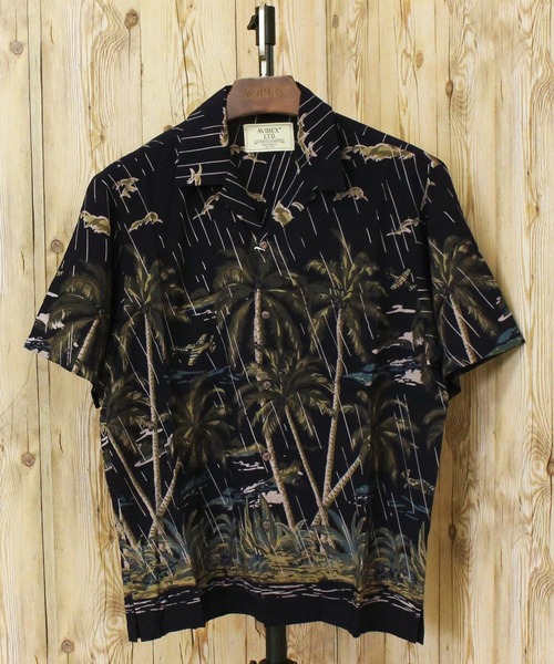 AVIREX(アヴィレックス)の「ALOHA SHIRT-STORMING PARTY-(シャツ/ブラウス・メンズ・ネイビー/ブラック・L/XL/M/XXL)」の1枚目の写真