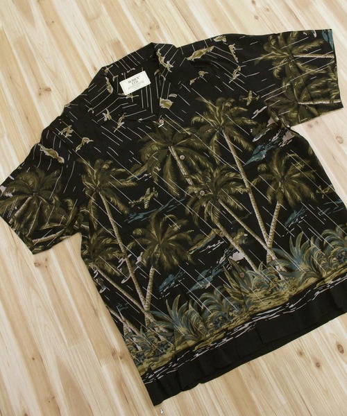 AVIREX(アヴィレックス)の「ALOHA SHIRT-STORMING PARTY-(シャツ/ブラウス・メンズ・ネイビー/ブラック・L/XL/M/XXL)」の11枚目の写真