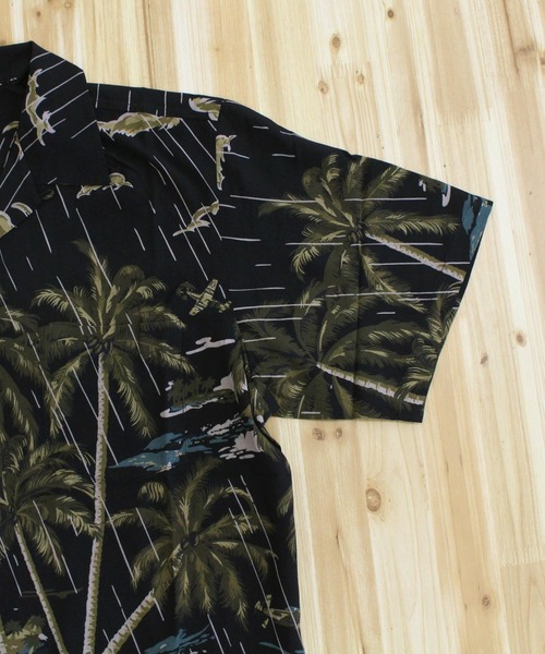 AVIREX(アヴィレックス)の「ALOHA SHIRT-STORMING PARTY-(シャツ/ブラウス・メンズ・ネイビー/ブラック・L/XL/M/XXL)」の6枚目の写真