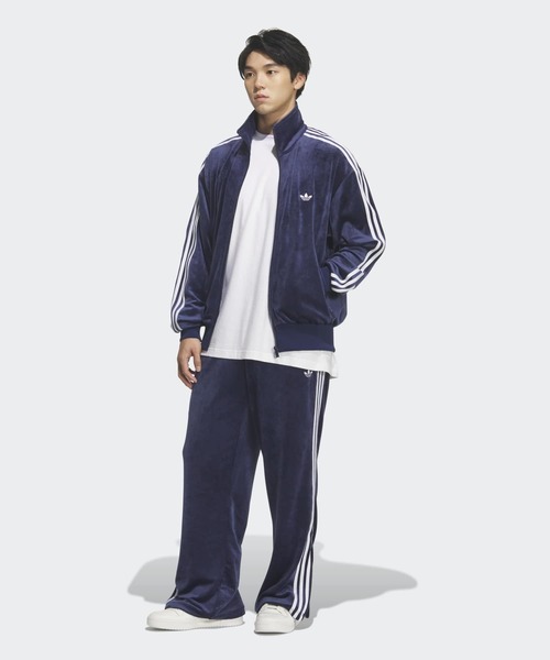 adidas(アディダス)の「FB TT ベロア / ファイヤーバード トラックトップ ベロア / ジャージ / トラックジャケット / アディダスオリジナルス adidas Originals(ジャージ・メンズ・ブルー・X-SMALL/X-LARGE/XX-LARGE/XX-SMALL/3XL/LARGE/MEDIUM/SMALL)」の10枚目の写真