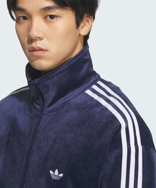 adidas(アディダス)の「FB TT ベロア / ファイヤーバード トラックトップ ベロア / ジャージ / トラックジャケット / アディダスオリジナルス adidas Originals(ジャージ・メンズ・ブルー・X-SMALL/X-LARGE/XX-LARGE/XX-SMALL/3XL/LARGE/MEDIUM/SMALL)」の8枚目の写真