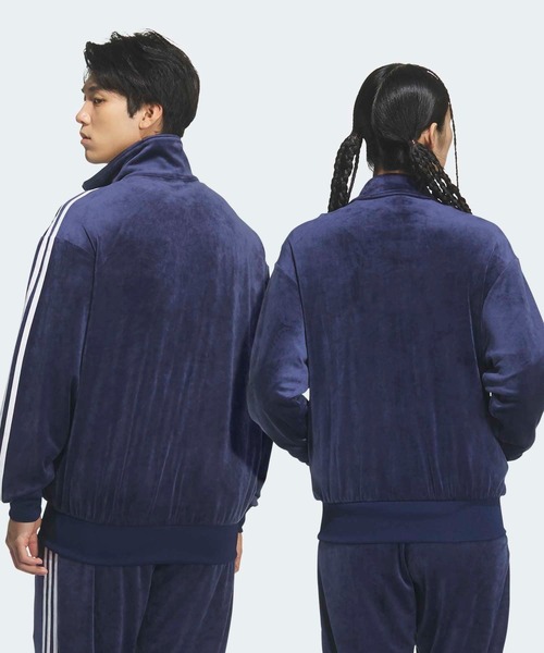 adidas(アディダス)の「FB TT ベロア / ファイヤーバード トラックトップ ベロア / ジャージ / トラックジャケット / アディダスオリジナルス adidas Originals(ジャージ・メンズ・ブルー・X-SMALL/X-LARGE/XX-LARGE/XX-SMALL/3XL/LARGE/MEDIUM/SMALL)」の5枚目の写真