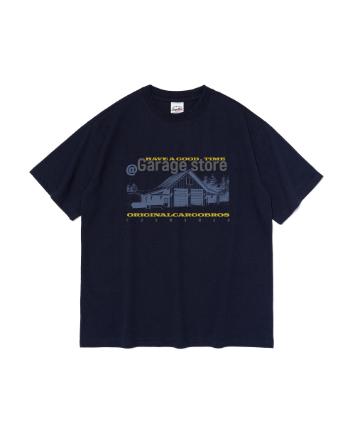 CARGOBROS FOR WOMAN(カーゴブロスフォーウィメン)の「アメリカンストア 半袖Tシャツ (ネイビー)(Tシャツ/カットソー・レディース・その他・2XL/LARGE/MEDIUM/SMALL/X-LARGE)」の1枚目の写真