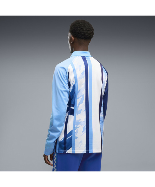PUMA(プーマ)の「PUMA プーマ メンズ 2026-27 マンチェスターシティ FC プレマッチ 1/4 ジップト(Tシャツ/カットソー・メンズ・ブラック/ホワイト系その他・X-LARGE/SMALL/MEDIUM/LARGE)」の3枚目の写真