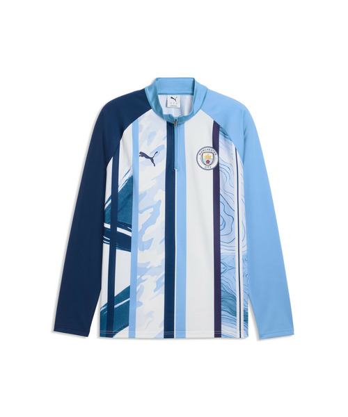 PUMA(プーマ)の「PUMA プーマ メンズ 2026-27 マンチェスターシティ FC プレマッチ 1/4 ジップト(Tシャツ/カットソー・メンズ・ブラック/ホワイト系その他・X-LARGE/SMALL/MEDIUM/LARGE)」の5枚目の写真