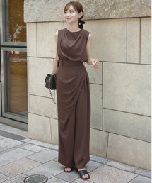 ORGUE（オルグ）の「Drape tuck pants/ドレープタックパンツ（スラックス）」