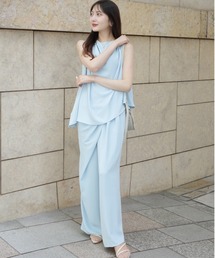 ORGUE（オルグ）の「Drape tuck pants/ドレープタックパンツ（スラックス）」