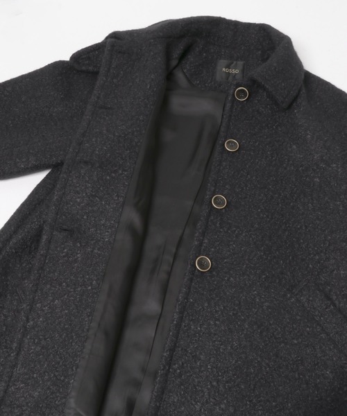 URBAN RESEARCH ROSSO WOMEN（アーバンリサーチ　ロッソ）の「ブークレステンカラーミドルコート（ステンカラーコート・レディース・ブラック/ブラウン・FREE）」の5枚目の写真