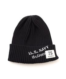 AVIREX | 《NAVAL COLLECTION》SURPLUS STENCILPRINT COTTON KNITWATCH / サープラス ステンシルプリント コットン ニットワッチ / AVIREX / アヴィレックス(ニットキャップ/ビーニー)