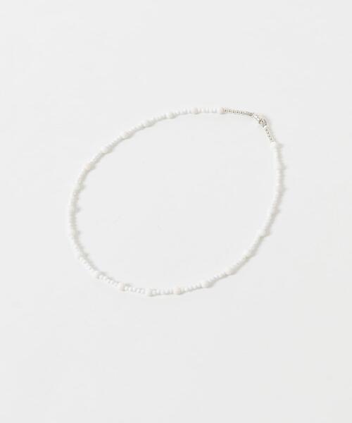 URBAN RESEARCH ROSSO WOMEN(アーバンリサーチ ロッソ)の「LAPUIS SV ROUND STONE NECKLACE(ネックレス・レディース・ブラック/ホワイト・-)」の2枚目の写真