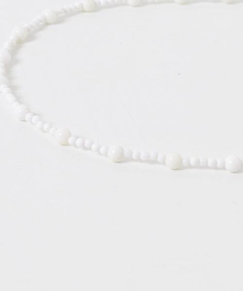 URBAN RESEARCH ROSSO WOMEN(アーバンリサーチ ロッソ)の「LAPUIS SV ROUND STONE NECKLACE(ネックレス・レディース・ブラック/ホワイト・-)」の4枚目の写真