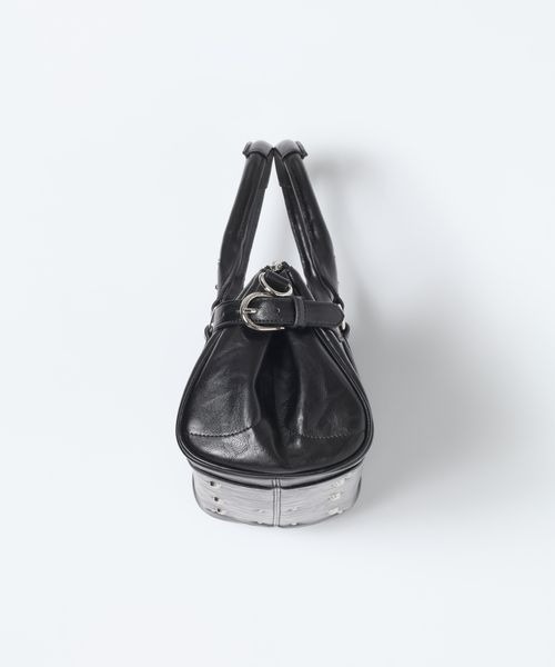 JEANASIS(ジーナシス)の「ヴィンテージバレルボストンBAG/1077740(ボストンバッグ・レディース・ブラウン/ブラック/レッド系その他・FREE)」の5枚目の写真