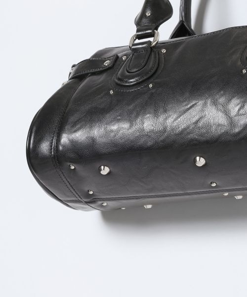 JEANASIS(ジーナシス)の「ヴィンテージバレルボストンBAG/1077740(ボストンバッグ・レディース・ブラウン/ブラック/レッド系その他・FREE)」の7枚目の写真