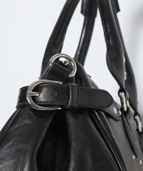 JEANASIS(ジーナシス)の「ヴィンテージバレルボストンBAG/1077740(ボストンバッグ・レディース・ブラウン/ブラック/レッド系その他・FREE)」の8枚目の写真