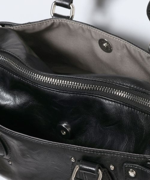 JEANASIS(ジーナシス)の「ヴィンテージバレルボストンBAG/1077740(ボストンバッグ・レディース・ブラウン/ブラック/レッド系その他・FREE)」の9枚目の写真