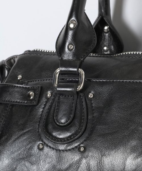 JEANASIS(ジーナシス)の「ヴィンテージバレルボストンBAG/1077740(ボストンバッグ・レディース・ブラウン/ブラック/レッド系その他・FREE)」の11枚目の写真