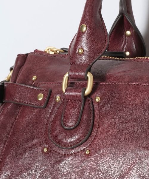 JEANASIS(ジーナシス)の「ヴィンテージバレルボストンBAG/1077740(ボストンバッグ・レディース・ブラウン/ブラック/レッド系その他・FREE)」の13枚目の写真