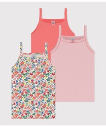PETIT BATEAU（プチバトー）の「プリントキャミソール３枚組（インナーウェア/肌着）」