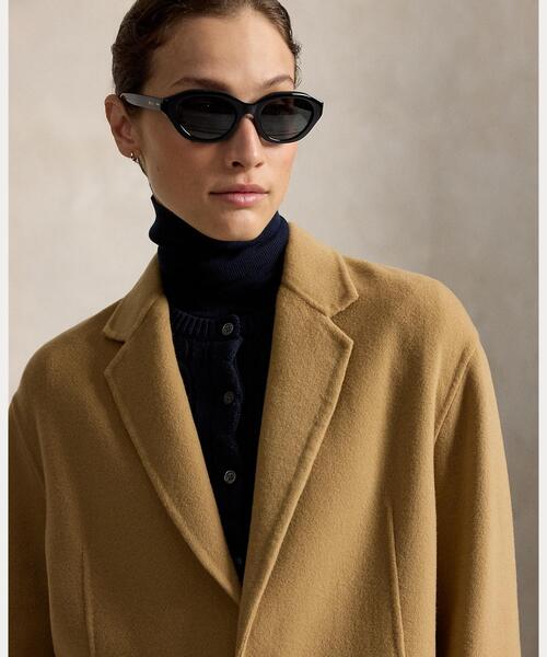 POLO RALPH LAUREN(ポロ ラルフ ローレン)の「ダブルフェイスド ロング ウール コート(チェスターコート・レディース・ブラウン系5・XXS/XS/L/M/S)」の5枚目の写真