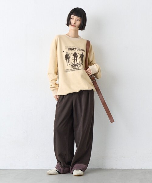 CIAOPANIC TYPY（チャオパニックティピー）の「【UNISEX】チェック柄ロールアップスラックス（その他パンツ・レディース・グレー/ブラウン・LARGE/MEDIUM）」の12枚目の写真