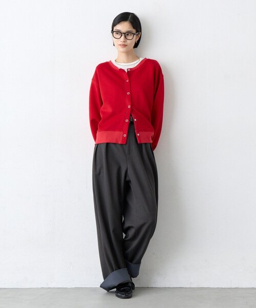 CIAOPANIC TYPY（チャオパニックティピー）の「【UNISEX】チェック柄ロールアップスラックス（その他パンツ・レディース・グレー/ブラウン・LARGE/MEDIUM）」の17枚目の写真