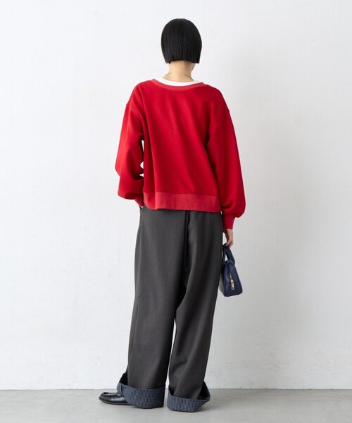 CIAOPANIC TYPY（チャオパニックティピー）の「【UNISEX】チェック柄ロールアップスラックス（その他パンツ・レディース・グレー/ブラウン・LARGE/MEDIUM）」の7枚目の写真