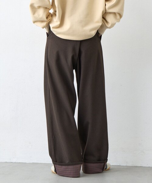 CIAOPANIC TYPY（チャオパニックティピー）の「【UNISEX】チェック柄ロールアップスラックス（その他パンツ・レディース・グレー/ブラウン・LARGE/MEDIUM）」の10枚目の写真