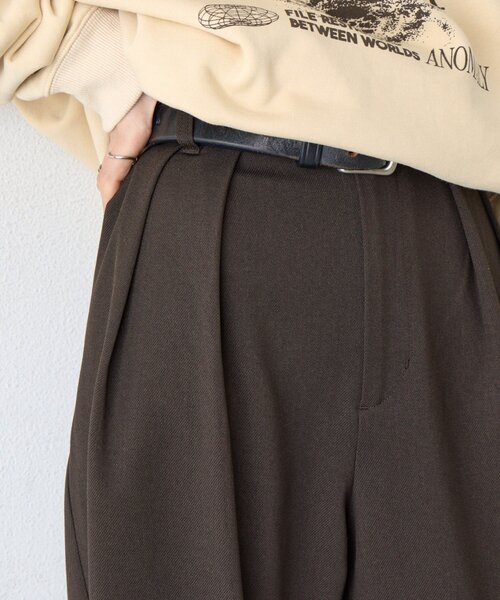 CIAOPANIC TYPY（チャオパニックティピー）の「【UNISEX】チェック柄ロールアップスラックス（その他パンツ・レディース・グレー/ブラウン・LARGE/MEDIUM）」の11枚目の写真