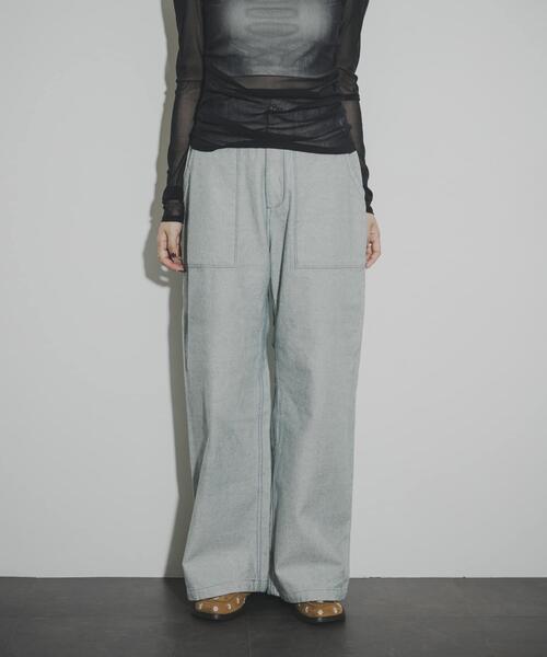 THE GOODLAND MARKET(ザグッドランドマーケット)の「ザ グッドランド マーケット RE DENIM BAKERPANTS(デニムパンツ・メンズ・ライトインディゴブルー・3/1/2/4)」の2枚目の写真