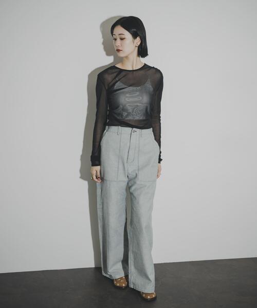 THE GOODLAND MARKET(ザグッドランドマーケット)の「ザ グッドランド マーケット RE DENIM BAKERPANTS(デニムパンツ・メンズ・ライトインディゴブルー・3/1/2/4)」の6枚目の写真