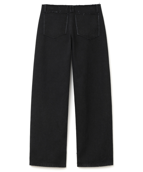 MILLO WOMEN（ミロウーマン）の「ローカットリラックスドジーンズ [ウォッシュドブラック]（デニムパンツ・レディース・その他・SMALL/MEDIUM）」の3枚目の写真