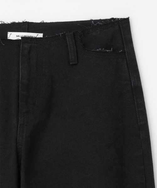 MILLO WOMEN（ミロウーマン）の「ローカットリラックスドジーンズ [ウォッシュドブラック]（デニムパンツ・レディース・その他・SMALL/MEDIUM）」の5枚目の写真