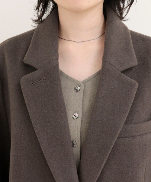 fredy emue(フレディエミュ)の「PONTETORTOウールジャケットコート(ダッフルコート・レディース・ラベンダー/ダークブラウン/ブラック・38)」の22枚目の写真