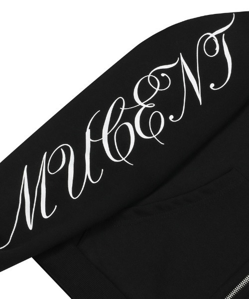MUCENT(ムセント)の「◇MUCENT◇ブランド直輸入正規品/POZEN ミックスレタリング ジップアップフーディー POZEN MIX LETTERING HOOD ZIP-UP UNISEX(パーカー・レディース・ブラック・FREE)」の10枚目の写真