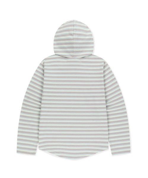 SUNLOVE(サンラブ)の「Dash Stripe Hooded LS Tee(Tシャツ/カットソー・レディース・ライトブルー/ベージュ/ネイビー・L/M/S)」の10枚目の写真