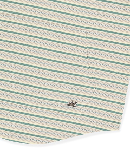 SUNLOVE(サンラブ)の「Dash Stripe Hooded LS Tee(Tシャツ/カットソー・レディース・ライトブルー/ベージュ/ネイビー・L/M/S)」の6枚目の写真