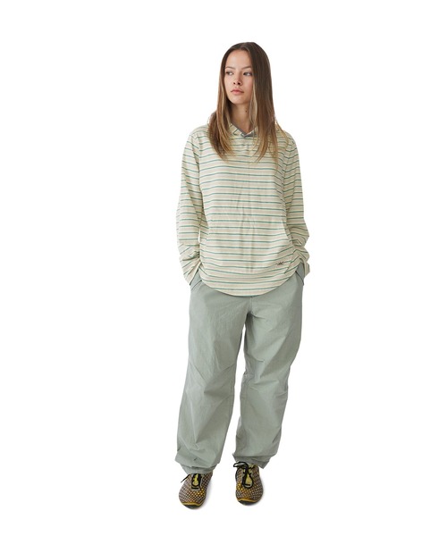 SUNLOVE(サンラブ)の「Dash Stripe Hooded LS Tee(Tシャツ/カットソー・レディース・ライトブルー/ベージュ/ネイビー・L/M/S)」の7枚目の写真